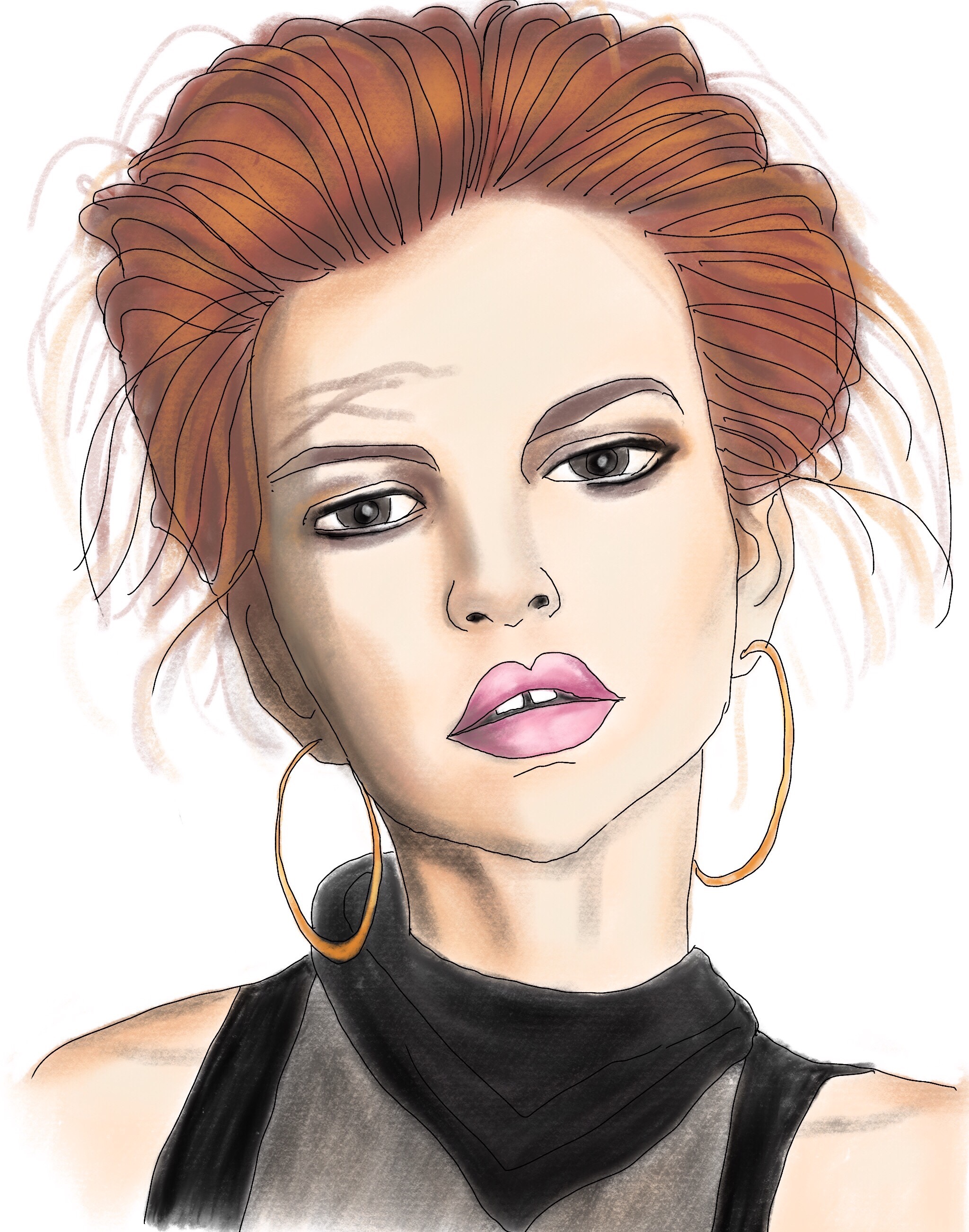 2048x2605 Sketchbook The Hare Sketches - Face Drawing App