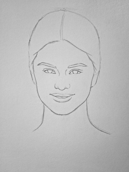 450x600 How To Draw Selena Gomez Let's Draw People - Face Drawing Black And White