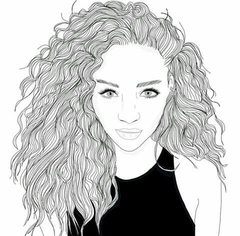 480x472 Outlines Shared - Face Drawing Black And White