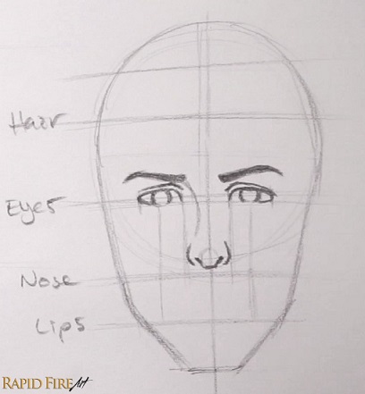 408x441 How To Draw Faces For Beginners Simple Rapidfireart - Face Drawing Images