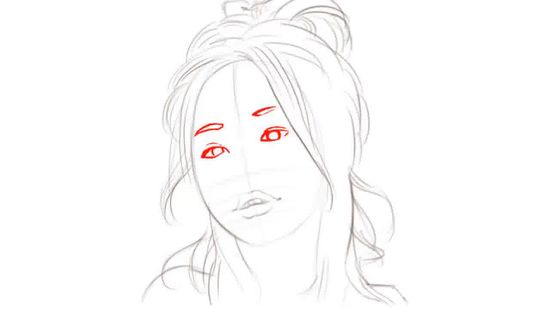 550x309 How To Draw The Face Of A Person Steps - Face Drawing Images