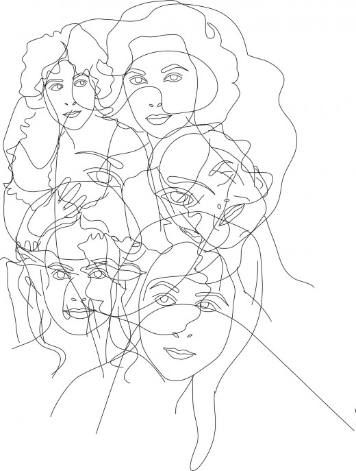 520x687 Sketching And Drawing Human Faces Feltmagnet - Face Drawing Images