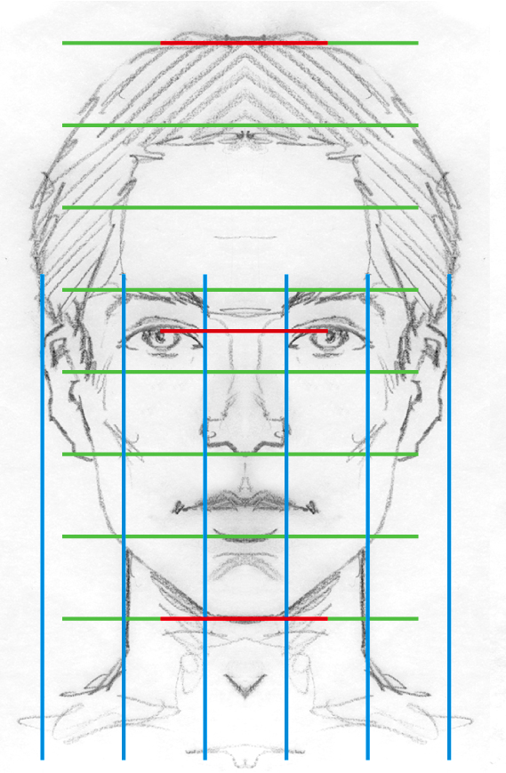 569x869 Half Face Drawing Twenty First Century Art And Design - Face Drawing Pictures