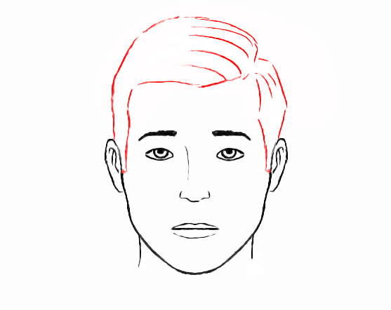 557x442 How To Draw A Face For Beginners How To Draw For Kids - Face Drawing Pictures