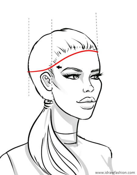 450x574 How To Draw A Baseball Cap I Draw Fashion - Face Drawing Pictures