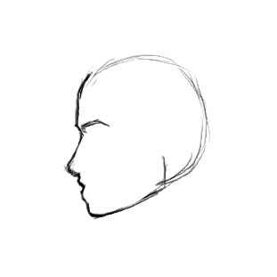 311x311 How To Draw A Female Face In Profile Sharenoesis - Face Drawing Pictures