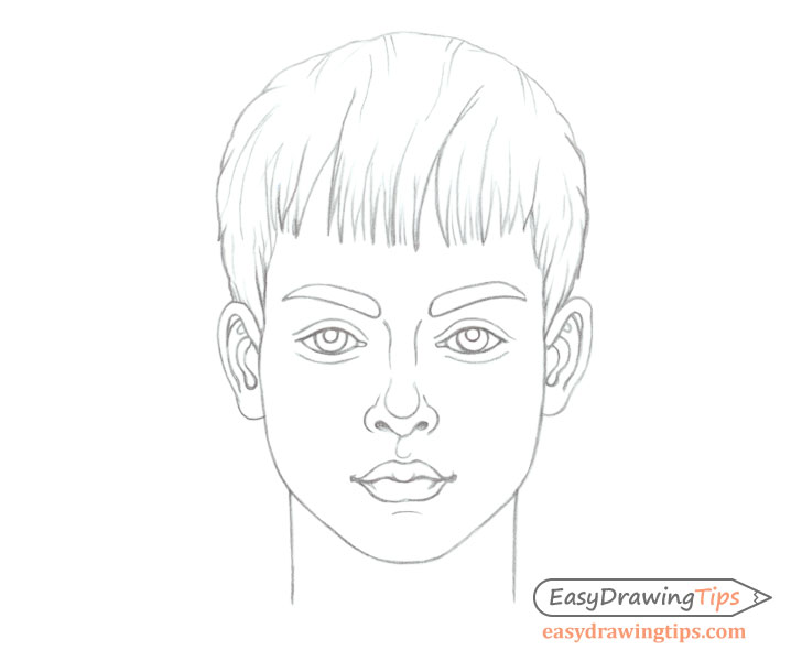 728x600 Tips On Drawing The Same Male Face Of Different Ages - Face Drawing Pictures