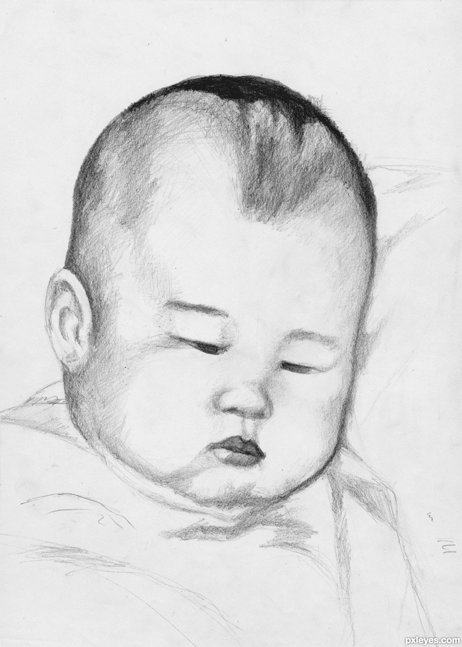914x1280 Drunken Baby Picture - Face Drawing Pictures