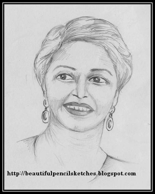 508x634 Beautiful Pencil Sketches Female Face Drawing Reference Pencil - Face Drawing Reference