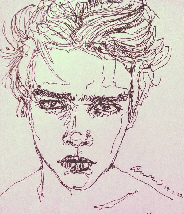 600x696 Image Result For Guy Drawing Tumblr Aesthetic Art, Drawings - Face Drawing Tumblr