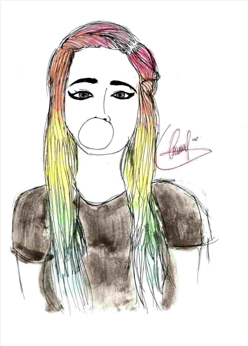 948x1323 Sad Girl Sketch Tumblr - Face Drawing Tumblr