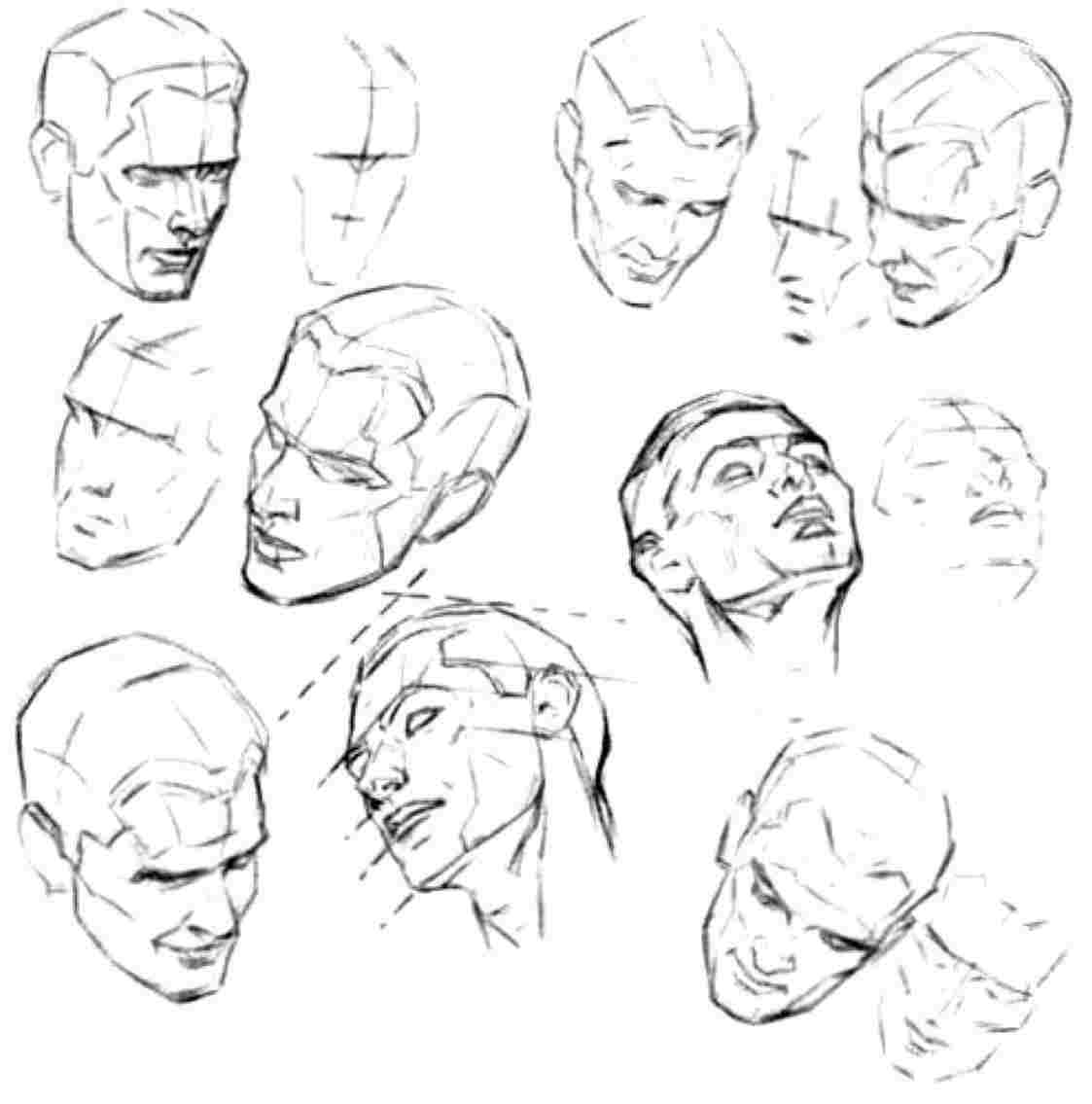 Face Drawing Tutorial at PaintingValley.com | Explore collection of ...