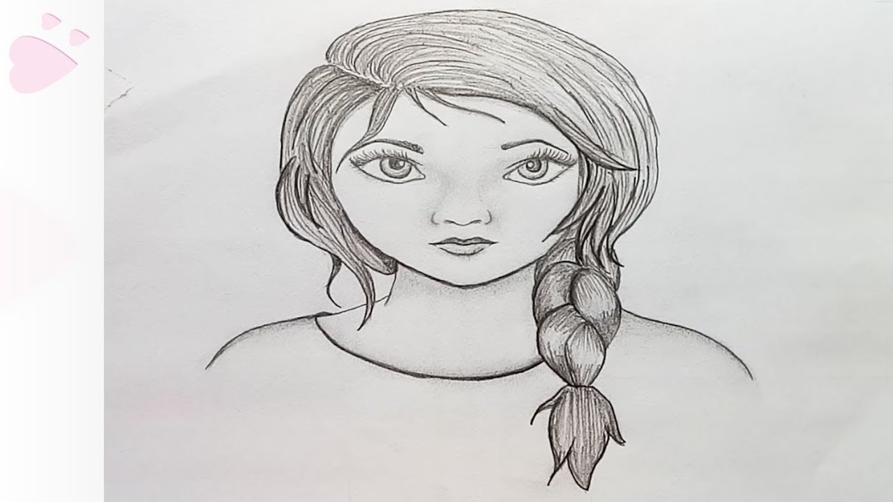1280x720 How To Draw Girl Face Step - Face Easy Drawing