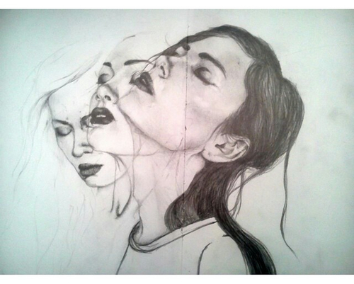 500x401 Sad And Happy Face Mask Drawing - Face Mask Drawing