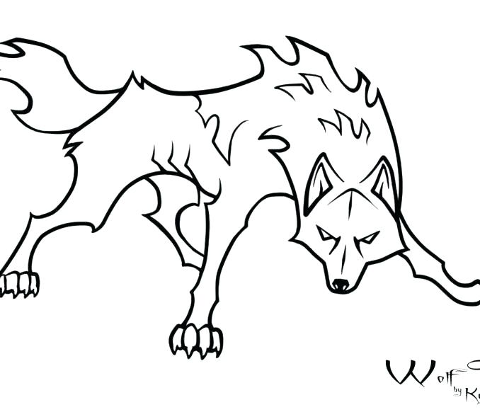 678x582 Wolf Face Outline Drawing And Raven Tattoos With Meaning Simple - Face Outline Drawing