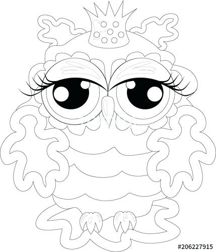 429x500 Owl Drawing Outline - Face Outline Drawing