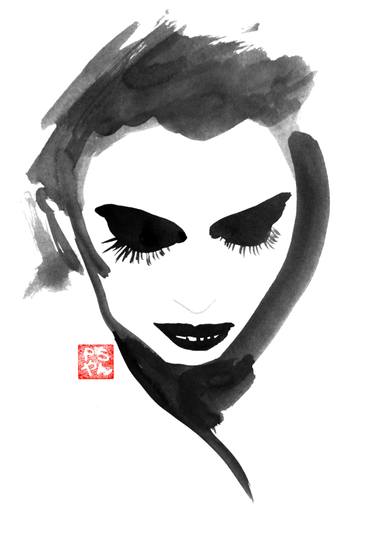 375x538 Sad Face Painting - Face Painting Drawing