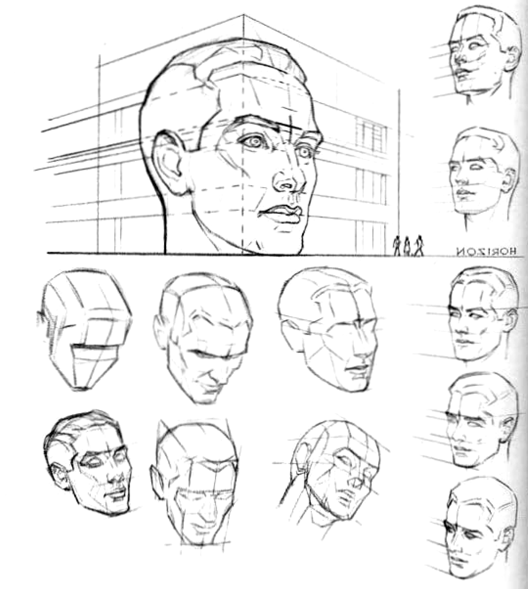 Face Perspective Drawing at Explore collection of