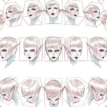 360x360 Comic Art Reference Archives - Face Perspective Drawing