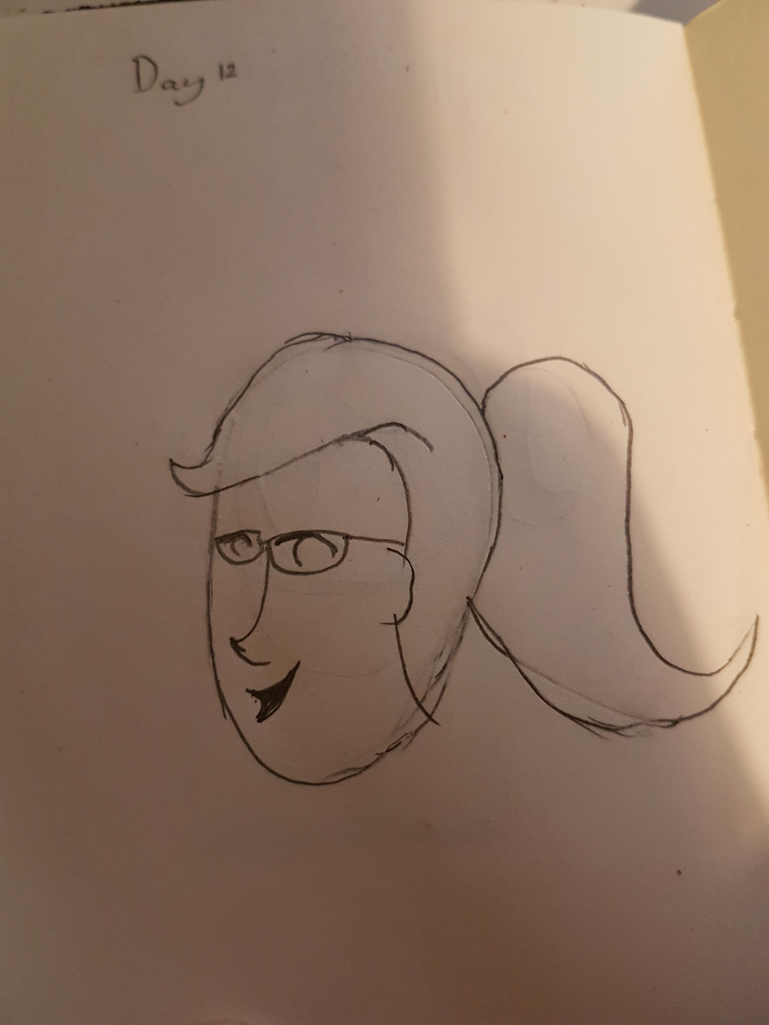 3024x4032 Day Why The Long Face Because I Can't Draw Perspective Like - Face Perspective Drawing