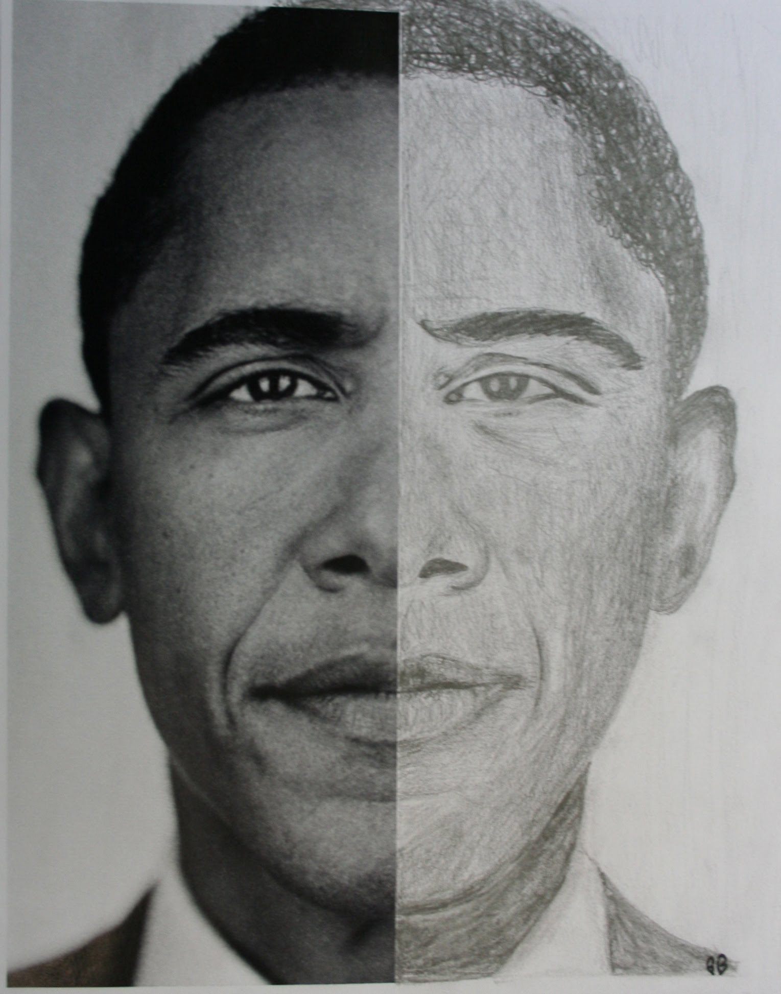 1529x1946 Half Portrait Drawing - Face Portrait Drawing