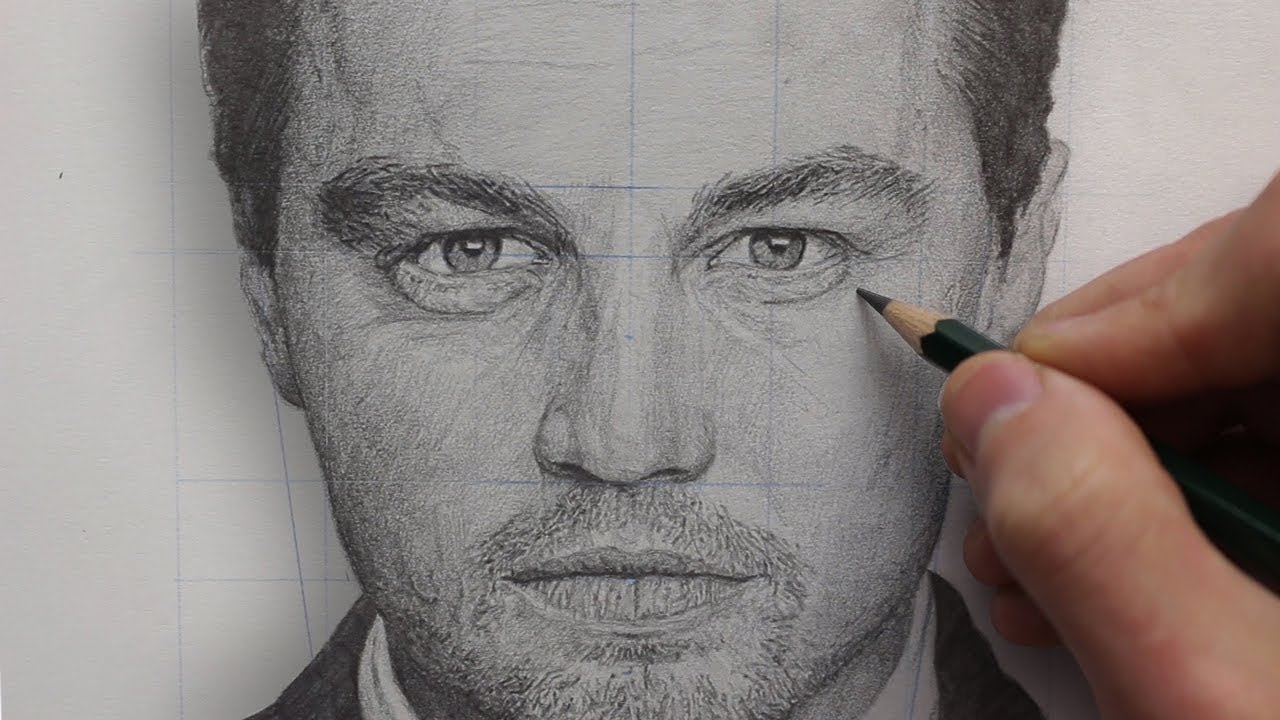 1280x720 How To Realistically Render Draw A Portrait Using Pencil - Face Portrait Drawing