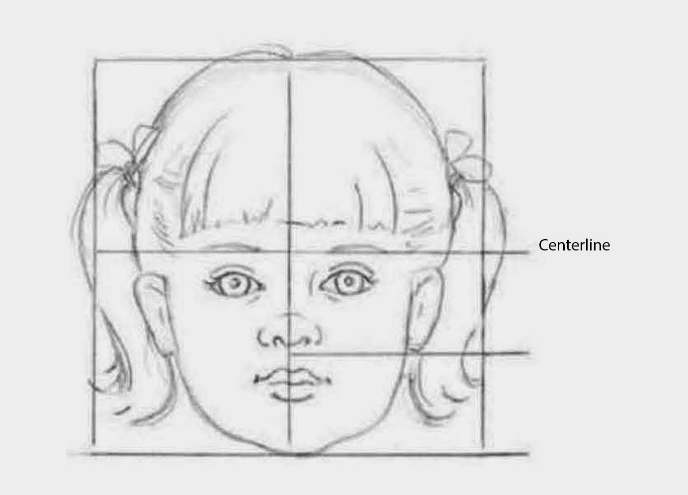 1384x996 drawings children's facial proportions - Face Proportions Drawing