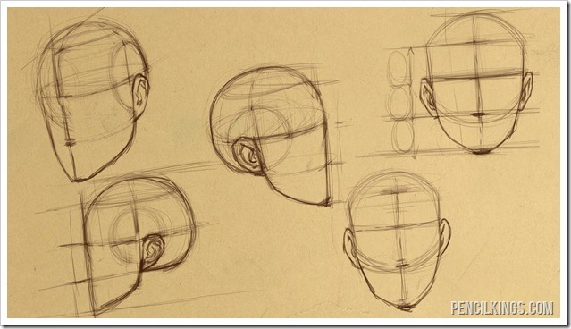 639x368 how to draw heads for perfect face proportions - Face Proportions Drawing