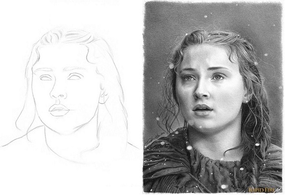 573x392 How To Shade A Face Ultimate Tutorial Rapidfireart - Face Shadow Drawing