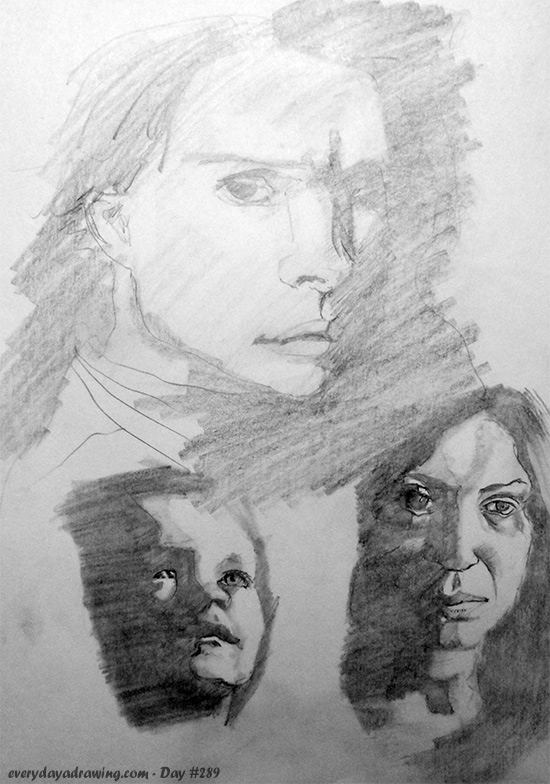 550x784 Day - Face Shadow Drawing