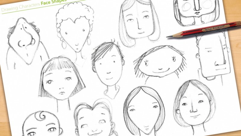 800x450 Face Shapes - Face Shape Drawing