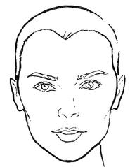 Face Shape Drawing at PaintingValley.com | Explore collection of Face ...