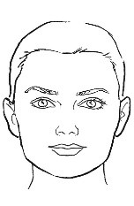 152x233 shop for your face shape - Face Shape Drawing