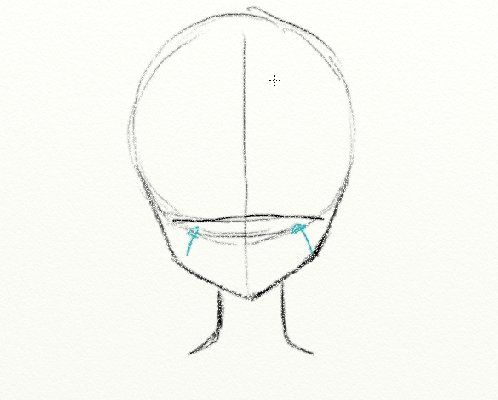 498x400 anime face shape drawings - Face Shape Drawing