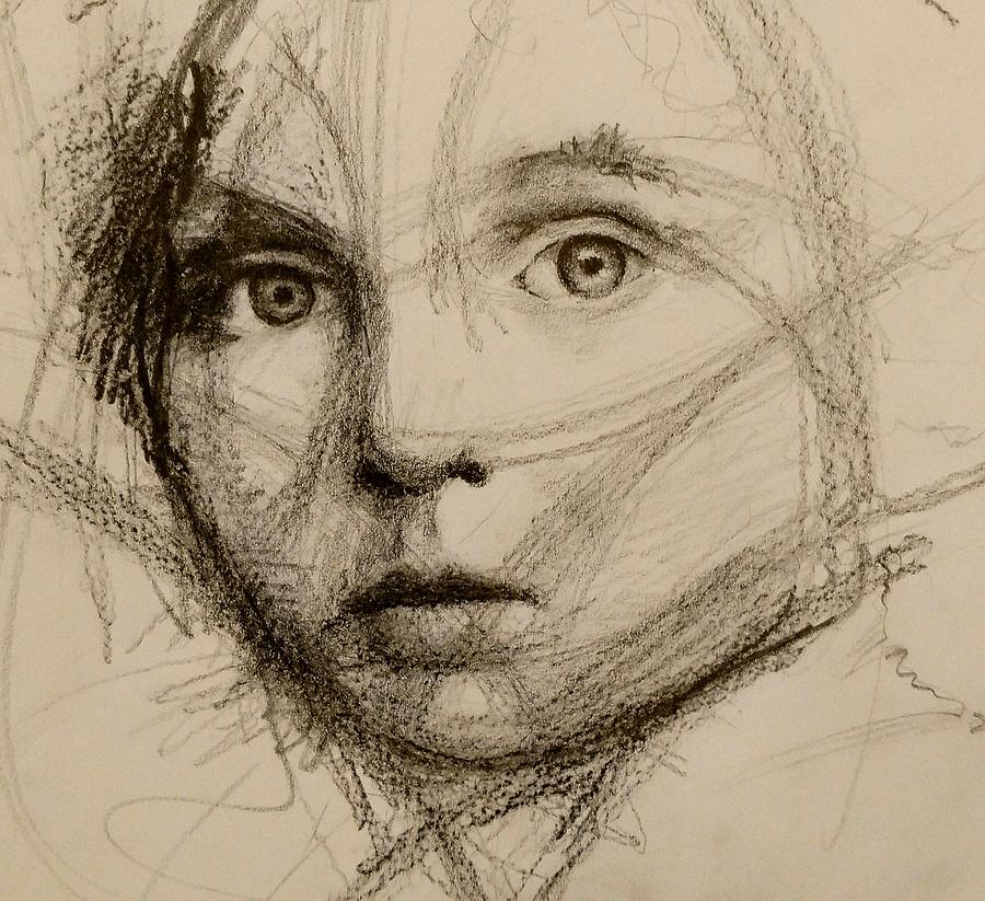 900x823 study of a face drawing - Face Study Drawing