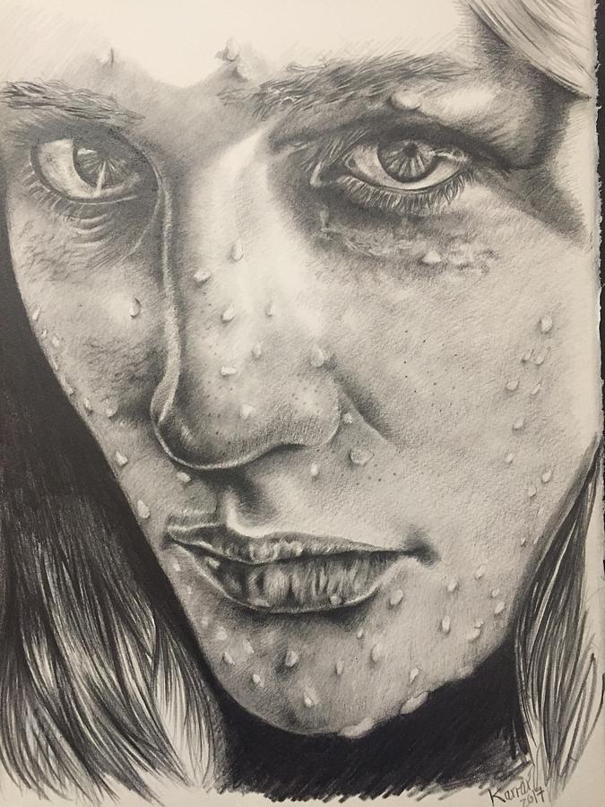 675x900 study of human face drawing - Face Study Drawing