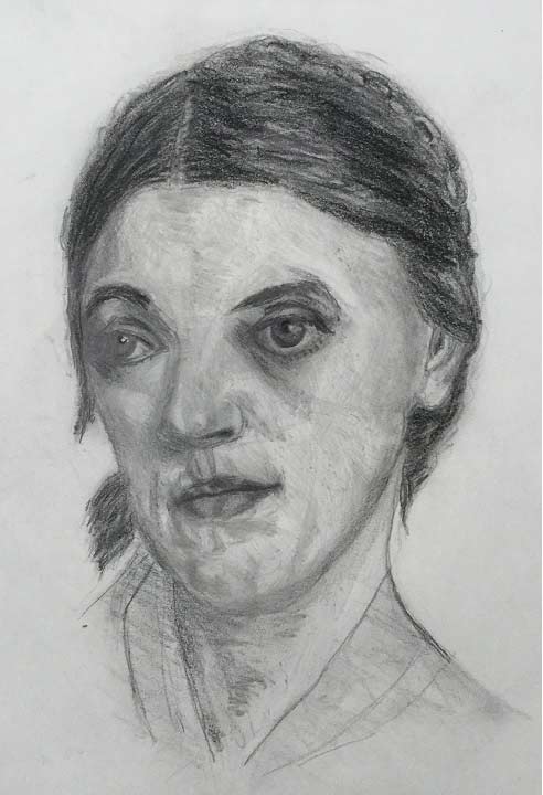 492x720 study of the skull and face - Face Study Drawing