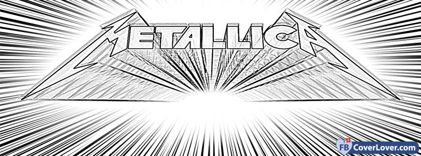 851x315 metallica drawing logo music facebook cover maker - Facebook Logo Drawing