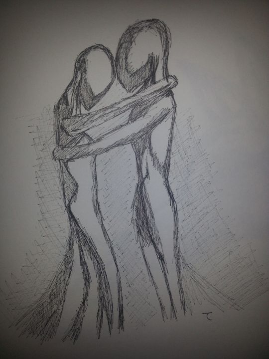 540x720 Faceless Love - Faceless Drawings