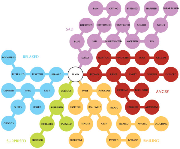 600x497 human anatomy fundamentals mastering facial expressions - Facial Expressions Chart Drawing