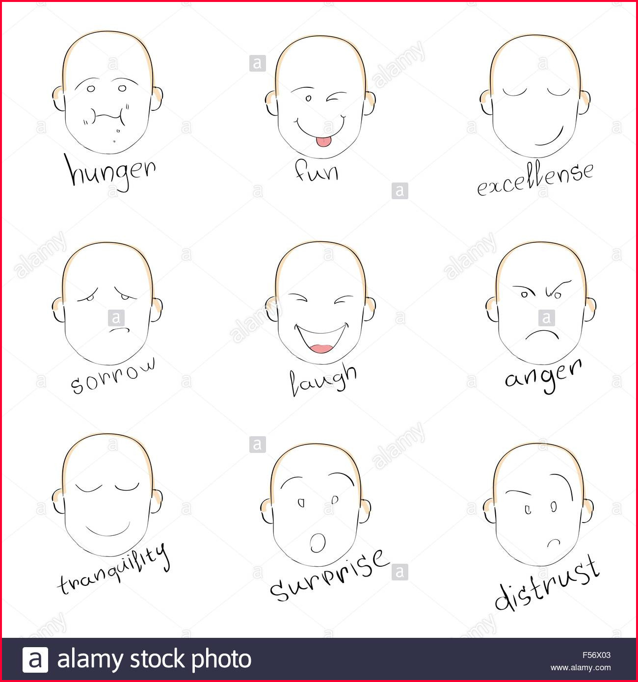 Facial Expressions Chart Drawing at PaintingValley.com | Explore ...