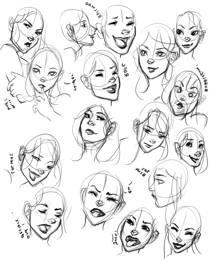 Facial Expressions Chart Drawing at Explore