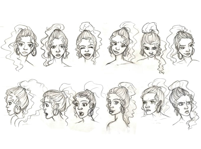680x505 design your character and draw its face expressions - Facial Expressions Drawing