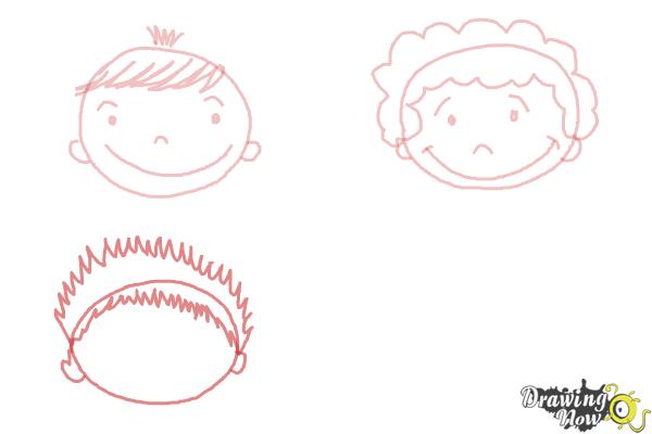 600x400 How To Draw A Face For Kids - Facial Expressions Drawing For Kids