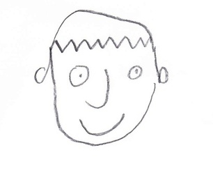 306x255 Draw A Dojob Face - Facial Expressions Drawing For Kids