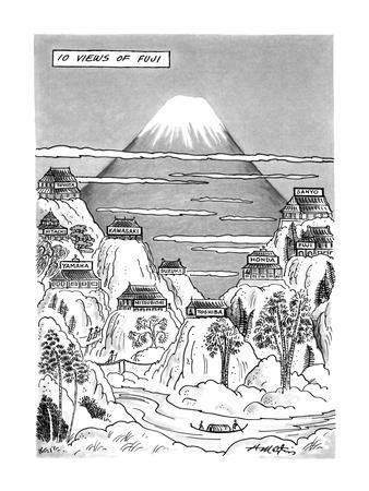 338x450 views of fuji title large drawing of mt fuji with factories - Factories Drawing