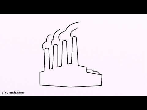 480x360 C How To Draw Cartoon Factory Step - Factories Drawing