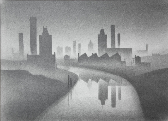 700x504 Artwork - Factories Drawing