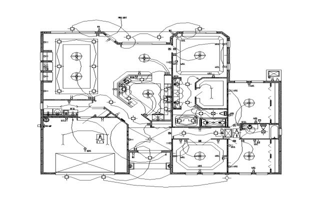 650x400 factory building electrical installation detail plan layout - Factory Building Drawing