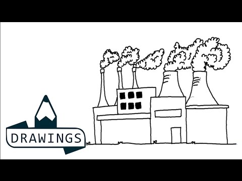 480x360 Speed Drawing How To Draw A Factory - Factory Drawing